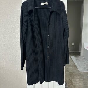 Long Cherokee Black Cardigan